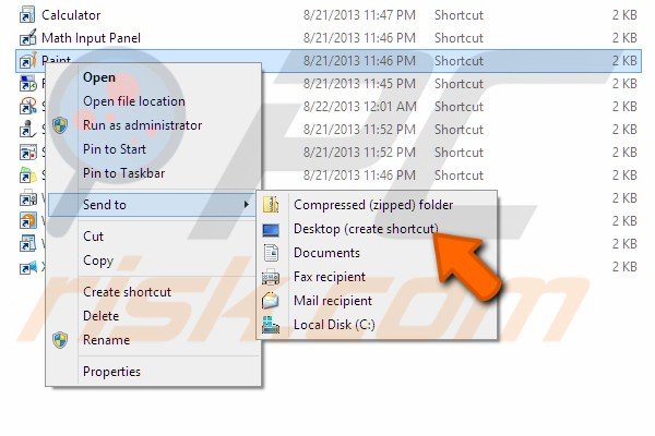 Create a desktop shortcut step 5