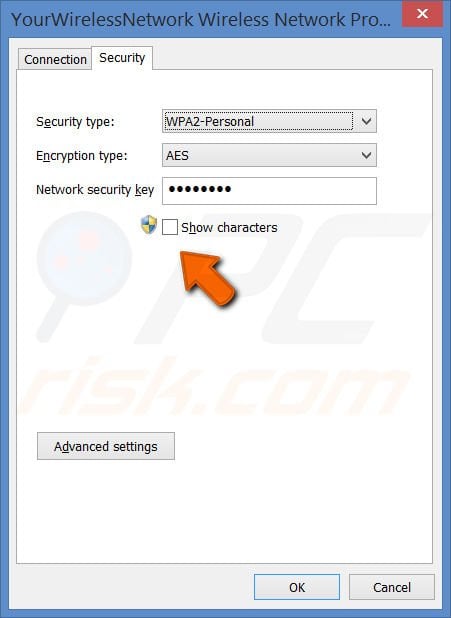 How to find out a forgotten wireless password using Windows 8.1?