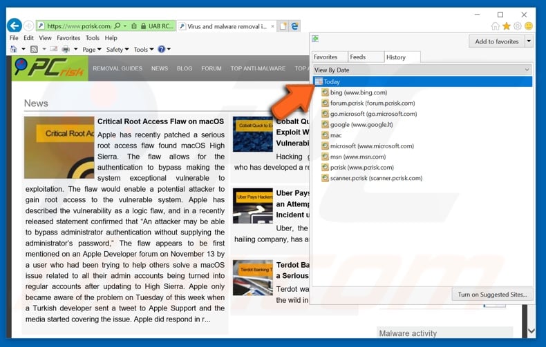 How to restore recently closed tabs in Internet Explorer step 4