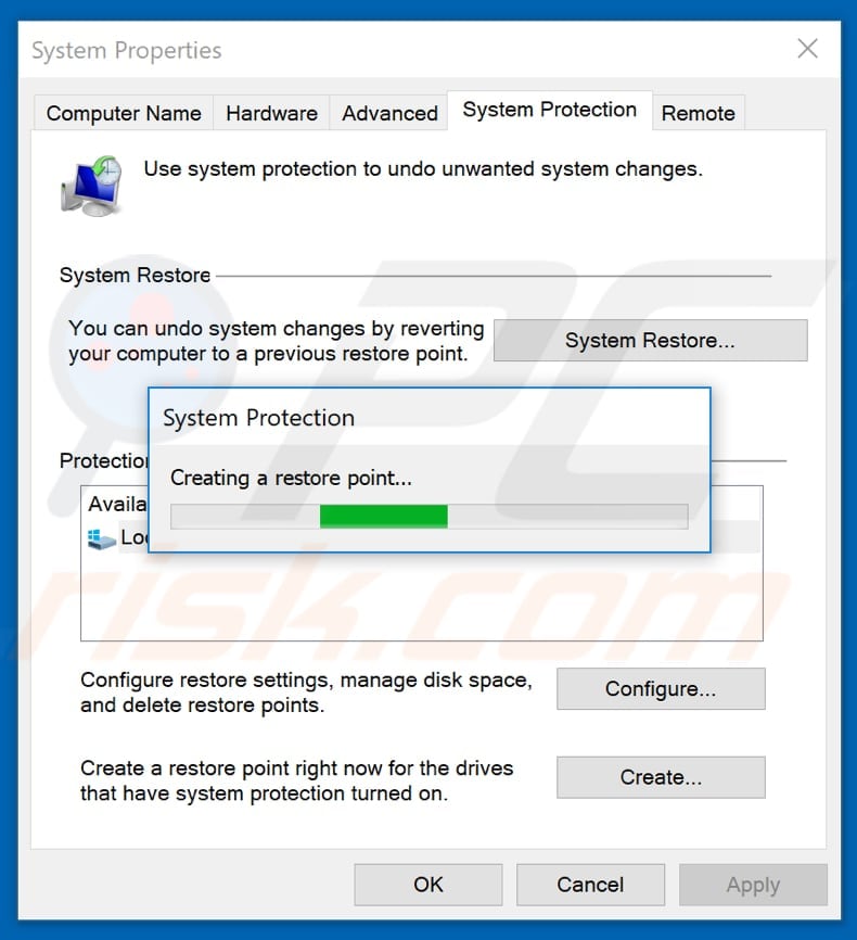 recovery using system restore step 3