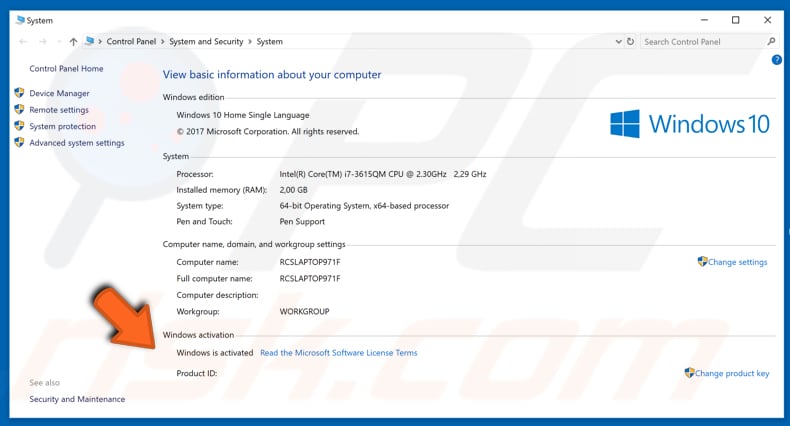 see microsoft office activation key in windows