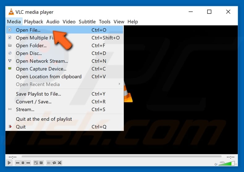 vlc media player rotate video