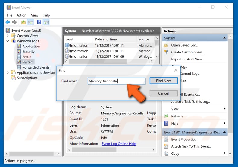 how to test your ram using windows memory diagnostic tool step 6