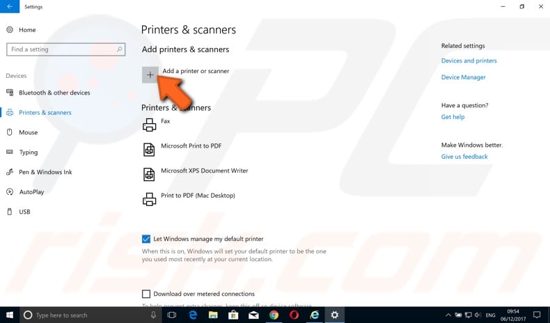 How to manually set up Microsoft print to PDF step 4