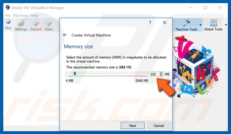 how to create virtual machine with oracle vm VirtualBox step 3