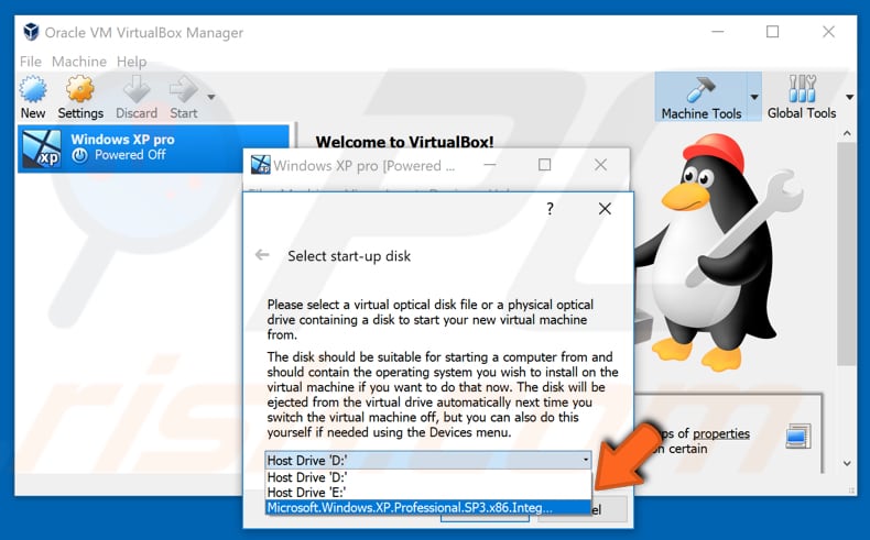 how to create virtual machine with oracle vm VirtualBox step 8