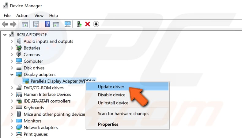 update your video drivers step 2