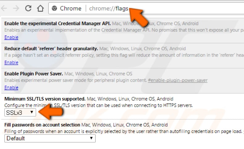 configure the minimum ssl/tls version