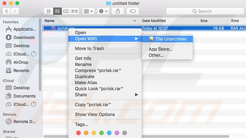 how to extract rar in mac