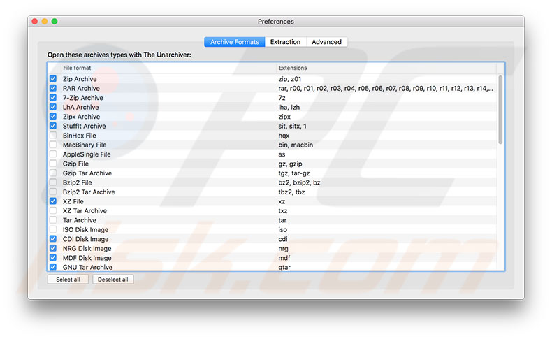 how to extract rar files on mac with unarchiver