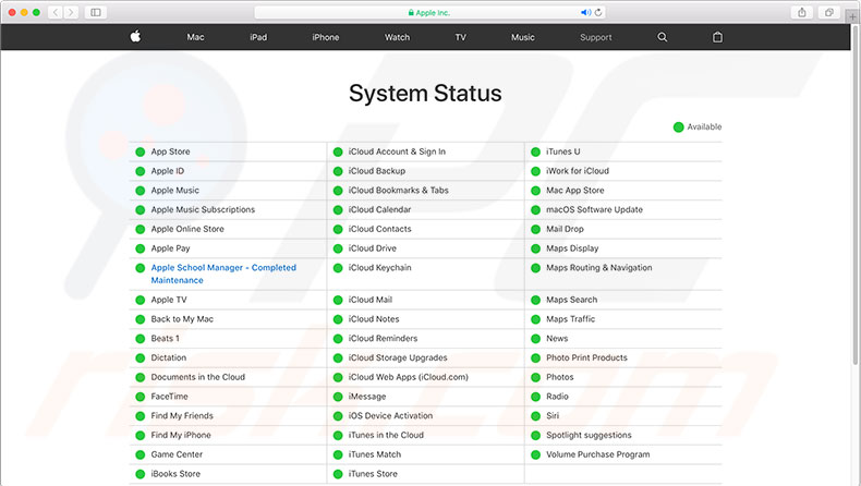 apple-server-status-page-check