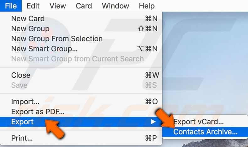 export-contacts