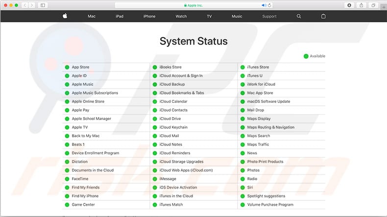 apple server slow