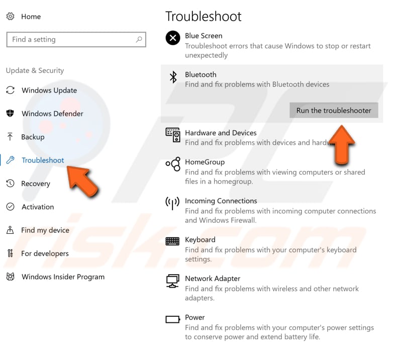 run windows troubleshooter step 2