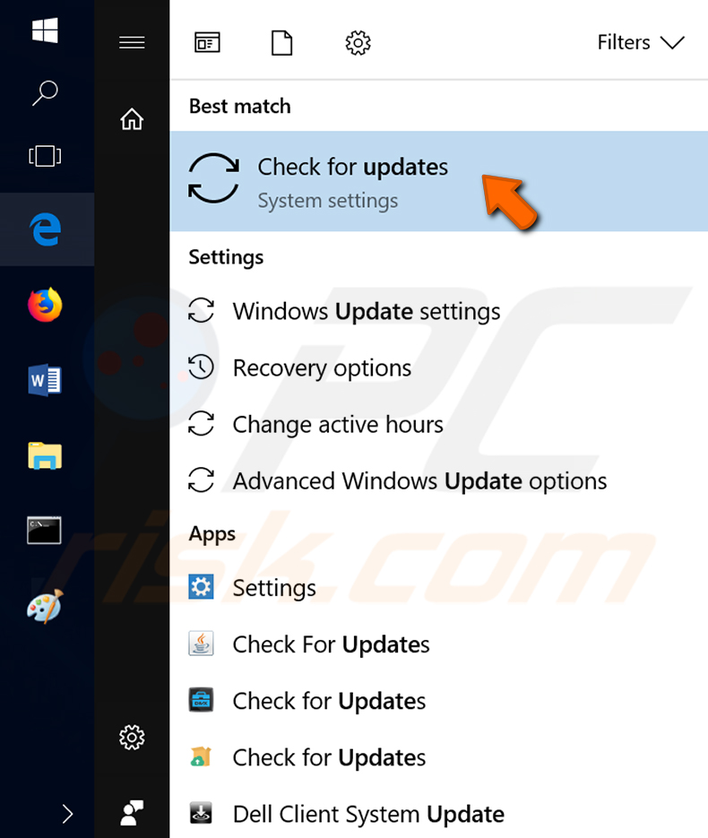 how to run windows update step 1