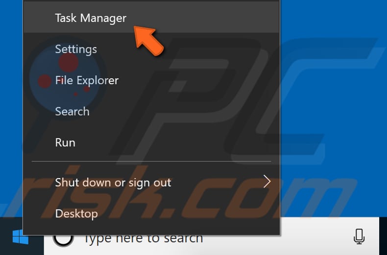 restart file explorer step 1