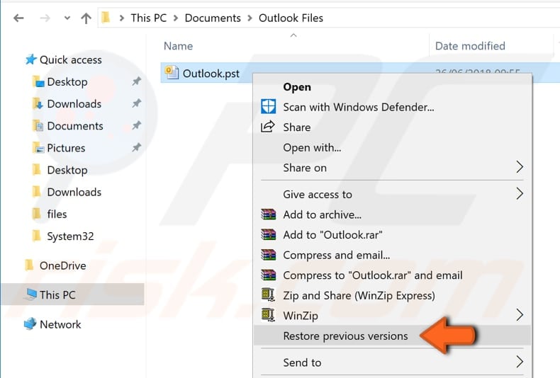 how to reinstall outlook express 2010 on windows 8