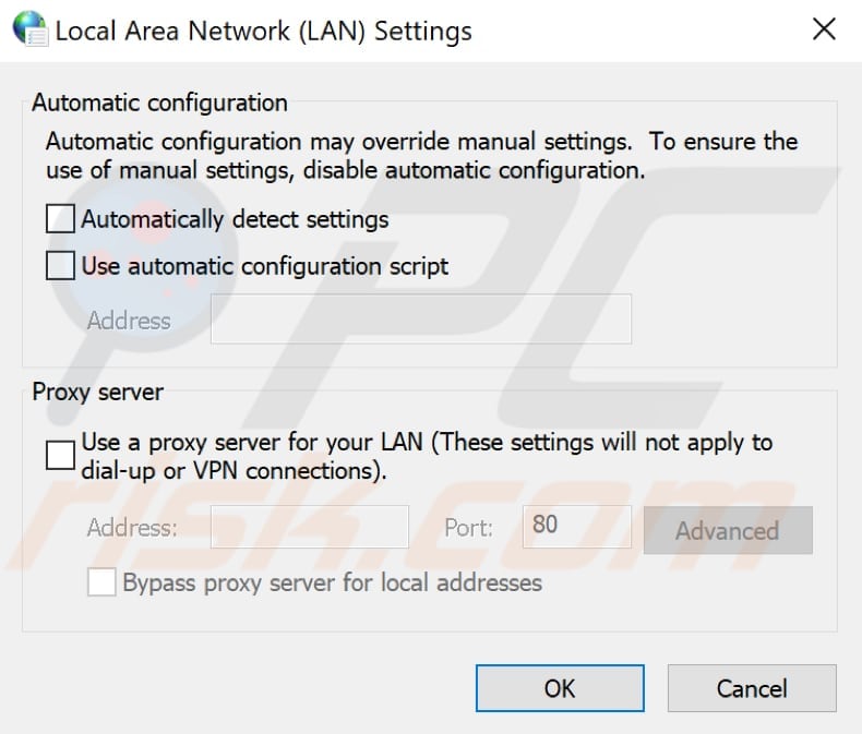 check lan settings step 3