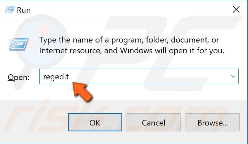 edit windows registry step 2