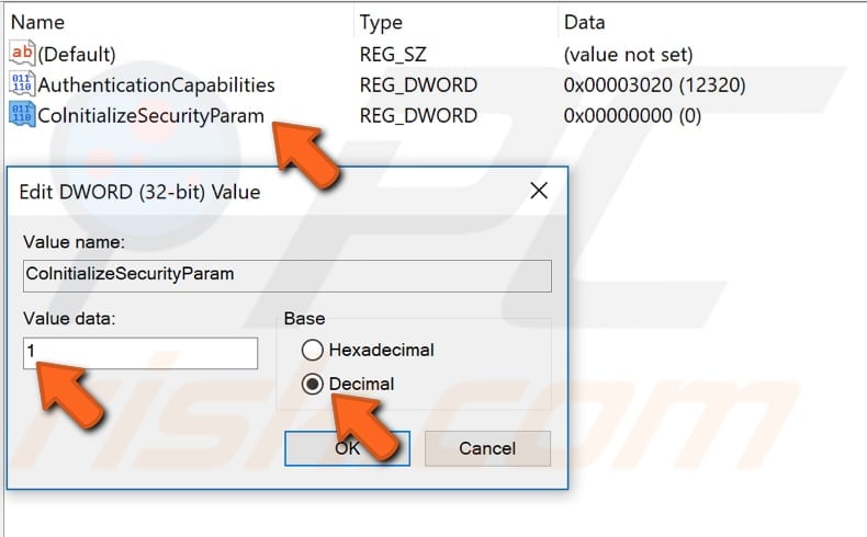 edit windows registry step 9