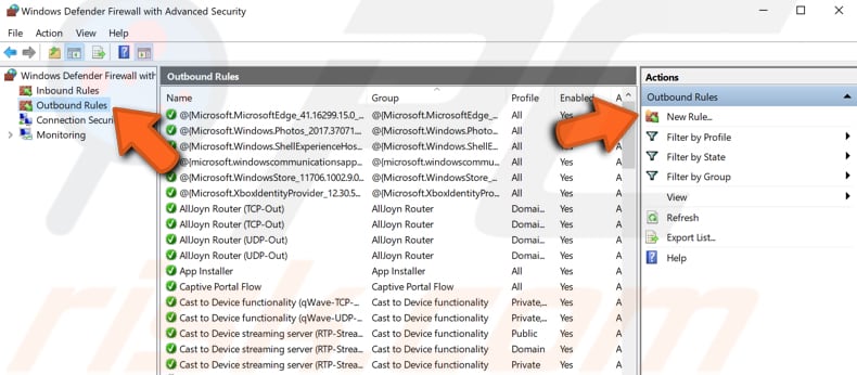 block programs from accessing internet step 3