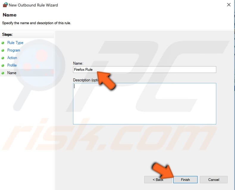 block programs from accessing internet step 8