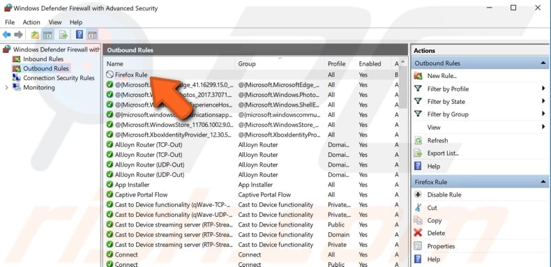 block programs from accessing internet step 9