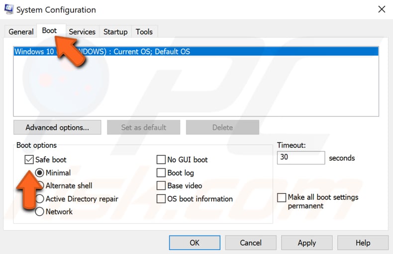 use system configuration tool step 3