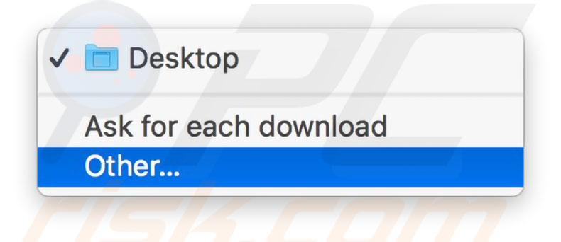 how to change default download folder on mac