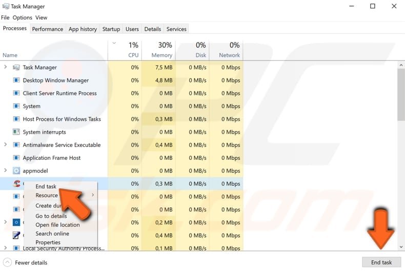 task manager close all apps