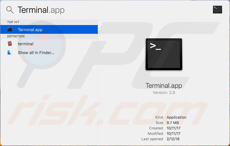 check ip mac terminal