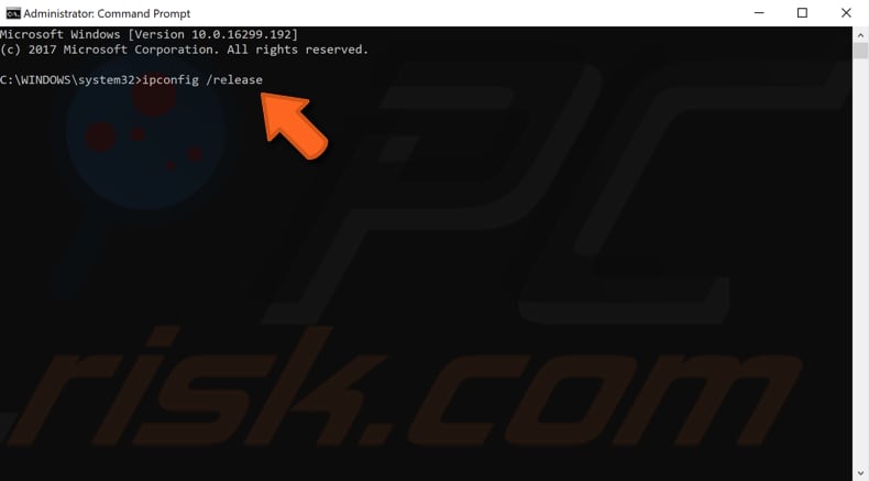 flush dns using command prompt step 2