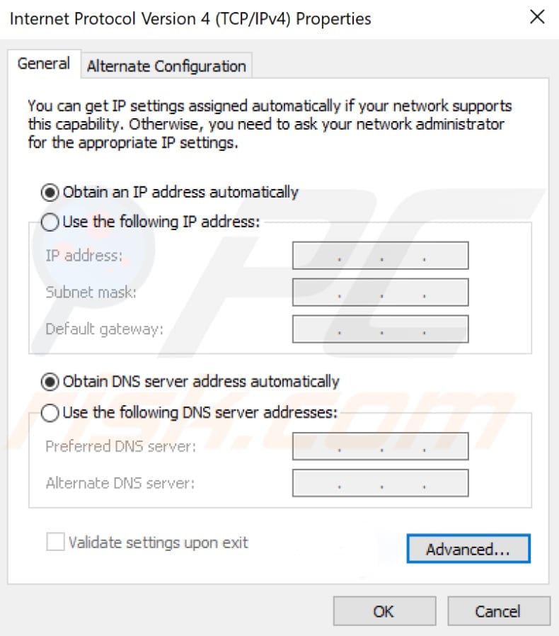 enable obtain dns server address automatically step 4