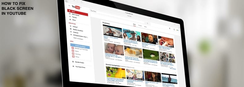 how to fix youtube black screen