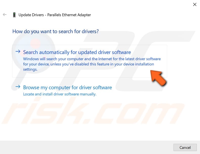 update your network adapter drivers step 3