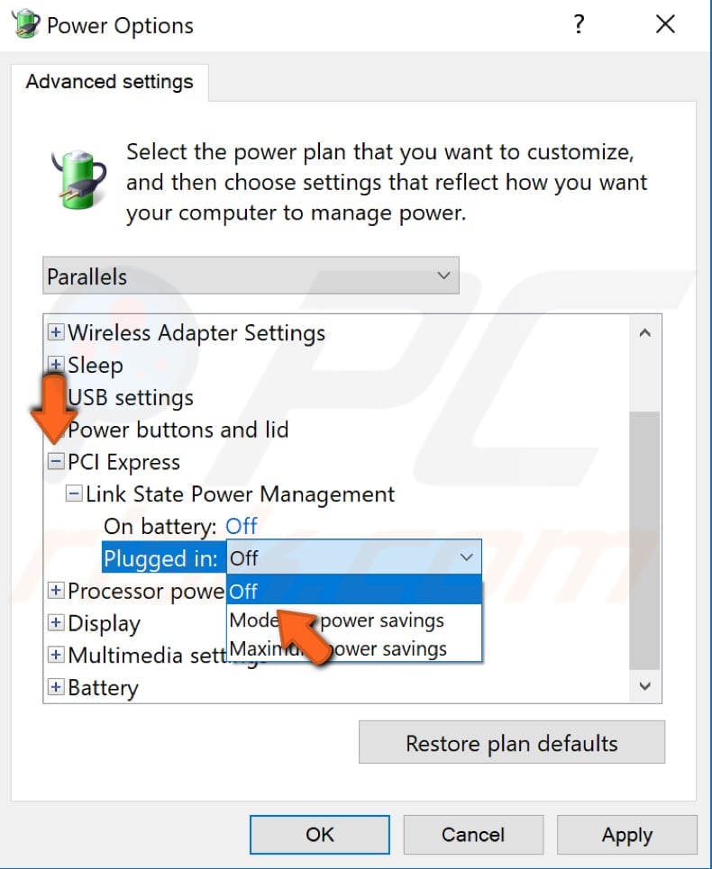 adjust power plan settings step 3