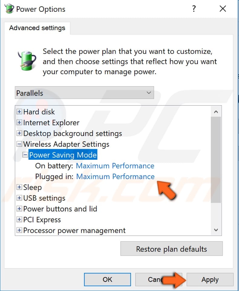 adjust power plan settings step 4