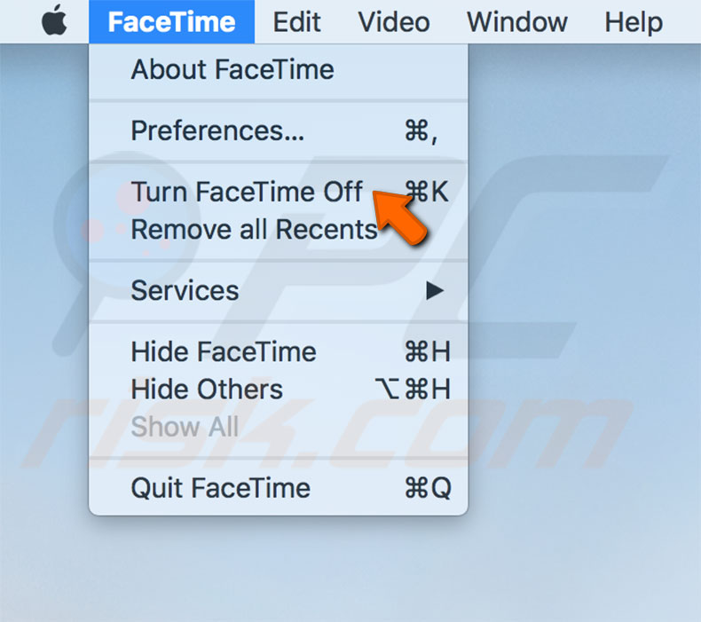 change facetime login mac