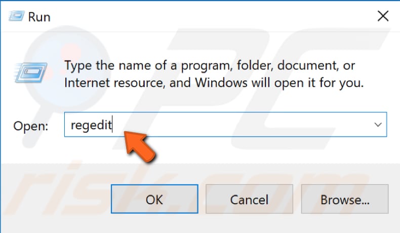 edit windows registry step 2