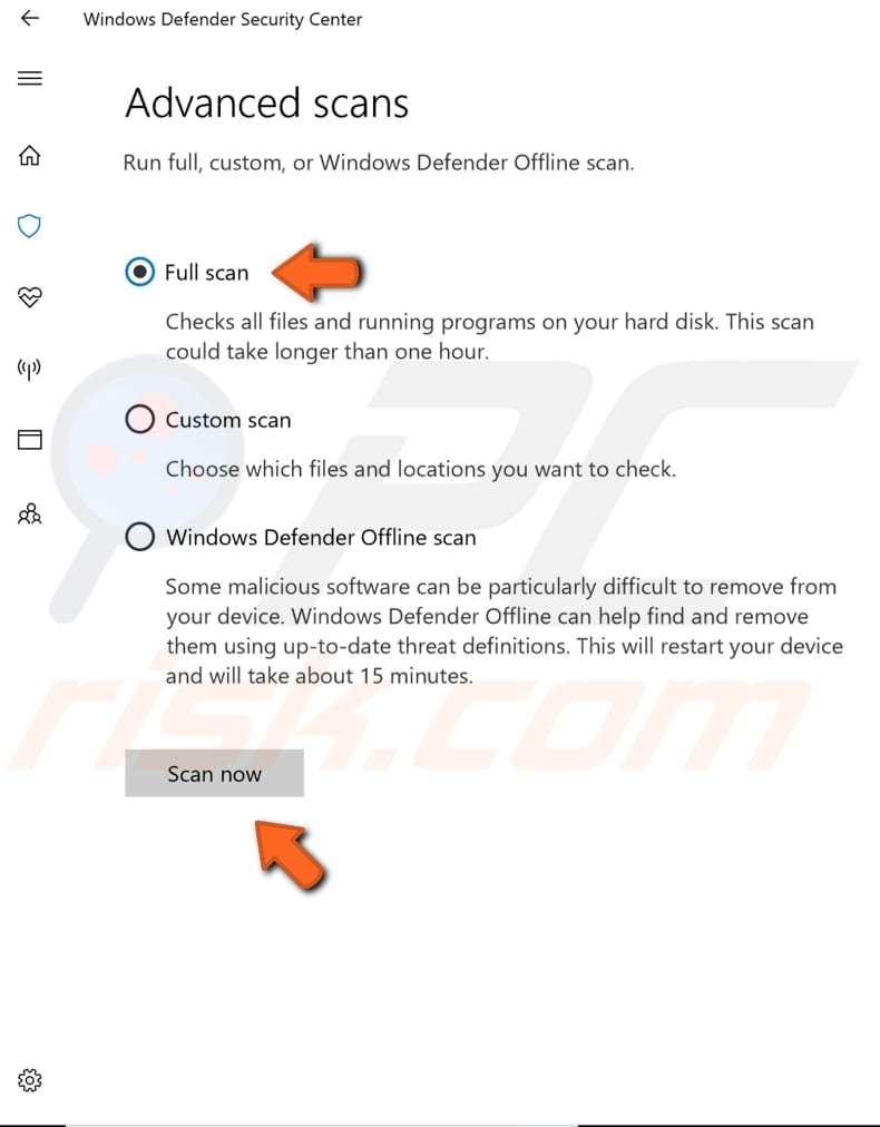 fix memory management error full system scan step 4