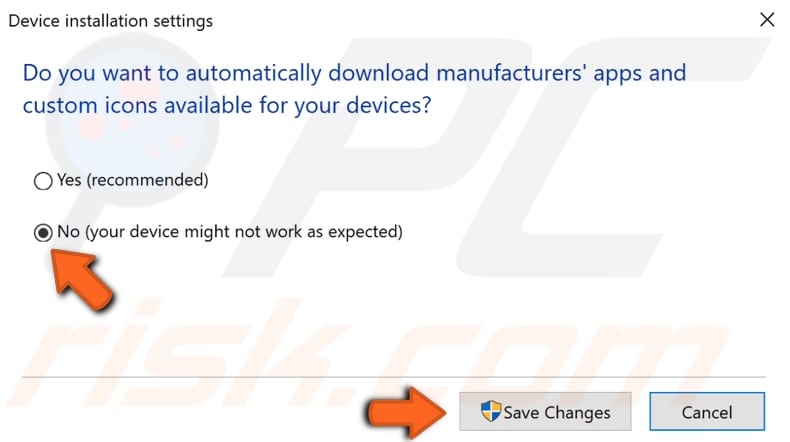 stop automatic driver updates step 4
