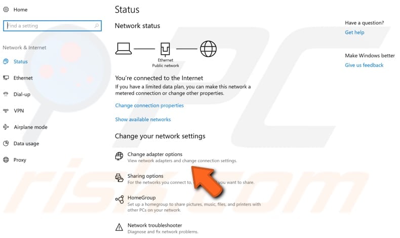 set your IP address manually step 2