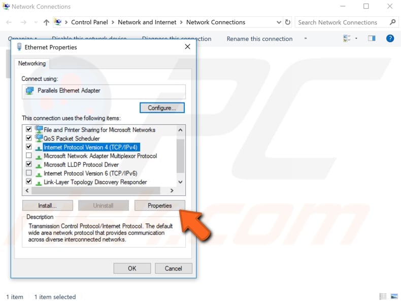 set your IP address manually step 4