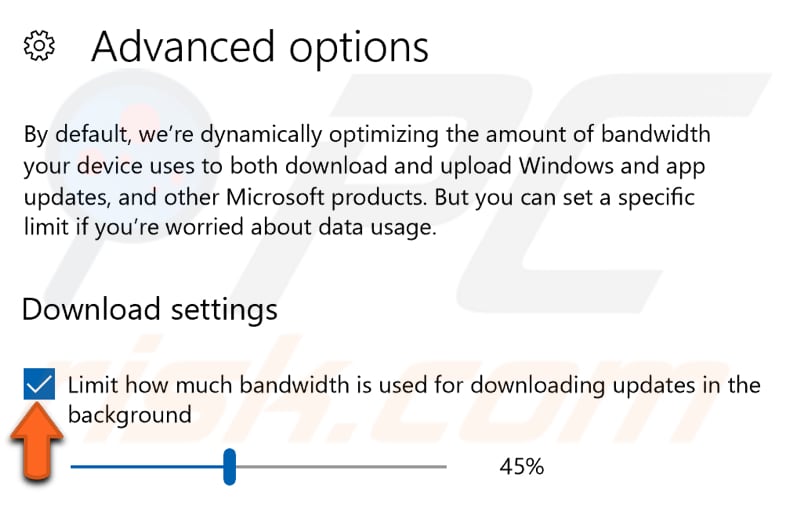 how to limit download bandwidth step 5