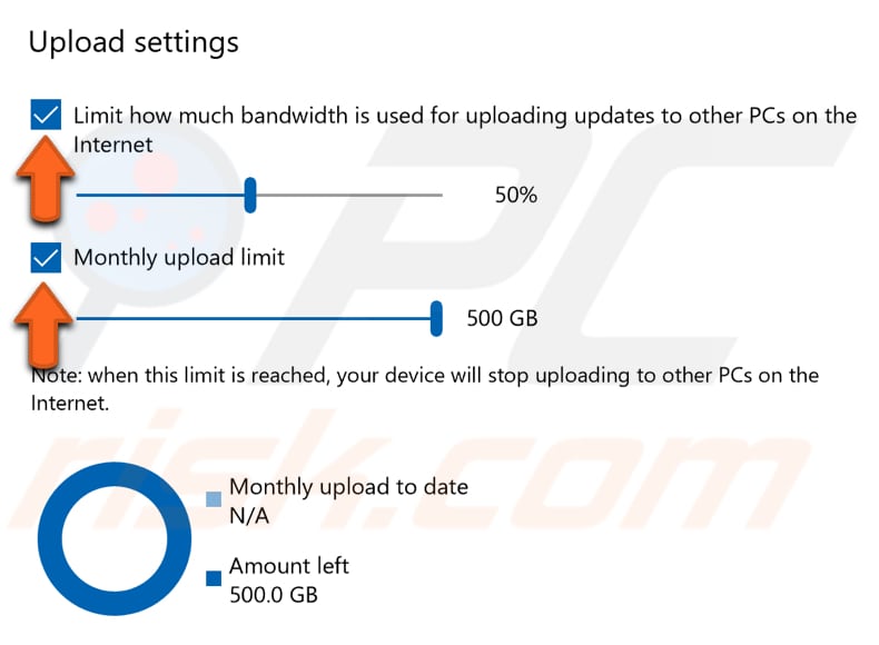 how to limit upload bandwidth step 1
