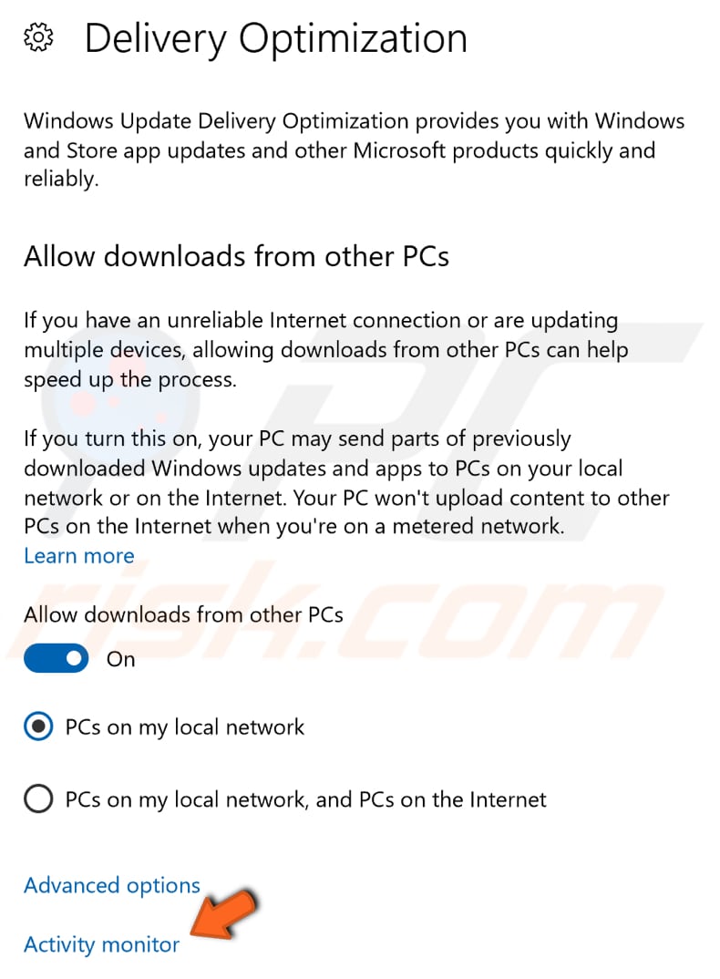 how to check download and upload statistics step 1