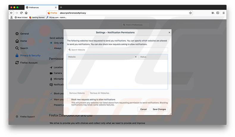 How to Enable and Disable Push Notifications in Mozilla Firefox