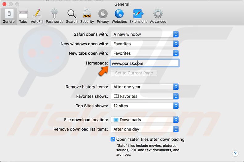 safari redirects mac