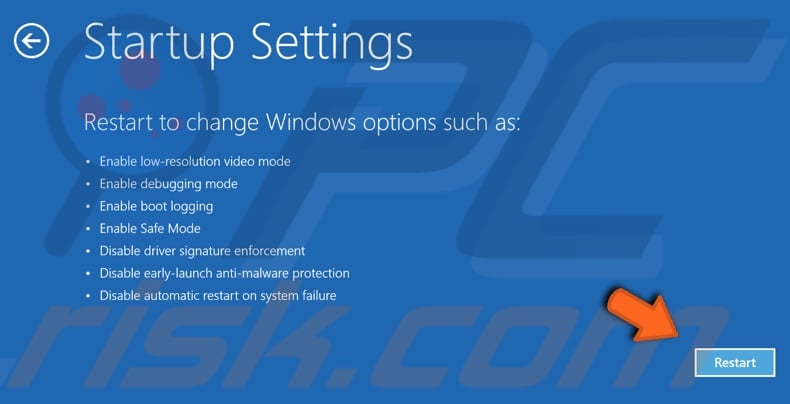 remove utcsvc.exe in safe mode step 5