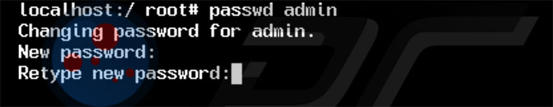 terminal master password reset panther